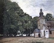 Claude Monet La Chapelle de Notre-Dame de Grace,Honfleur oil on canvas